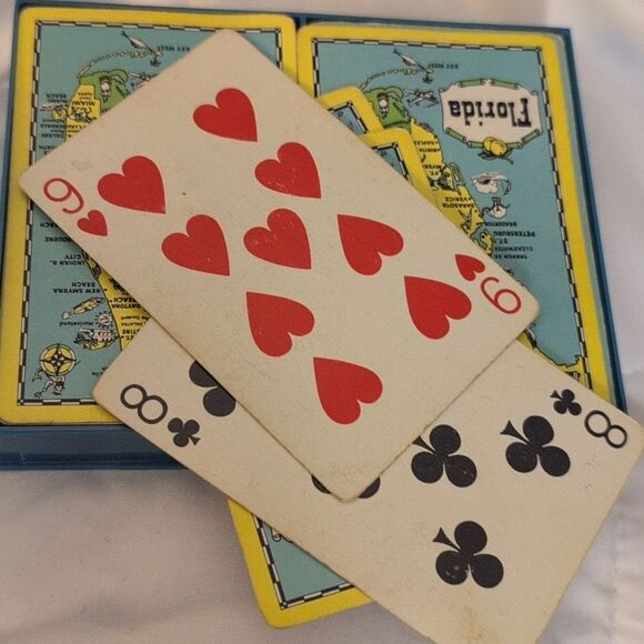 Vintage Florida State card deck with case - Picture 4 of 6
